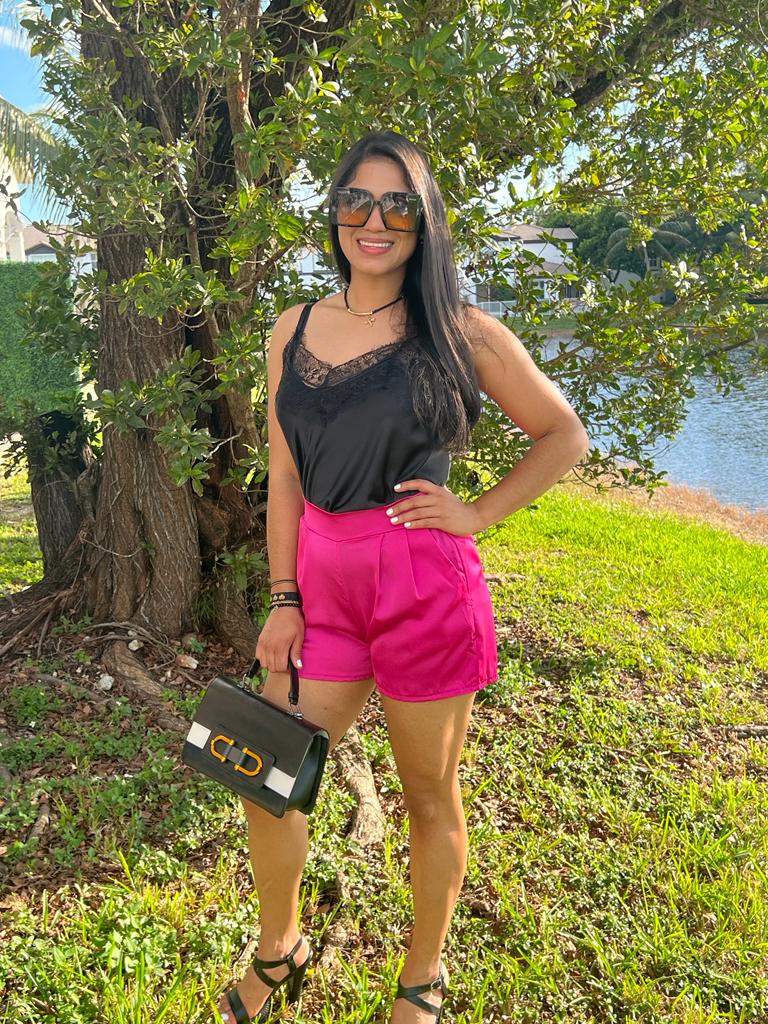 Short Satinado