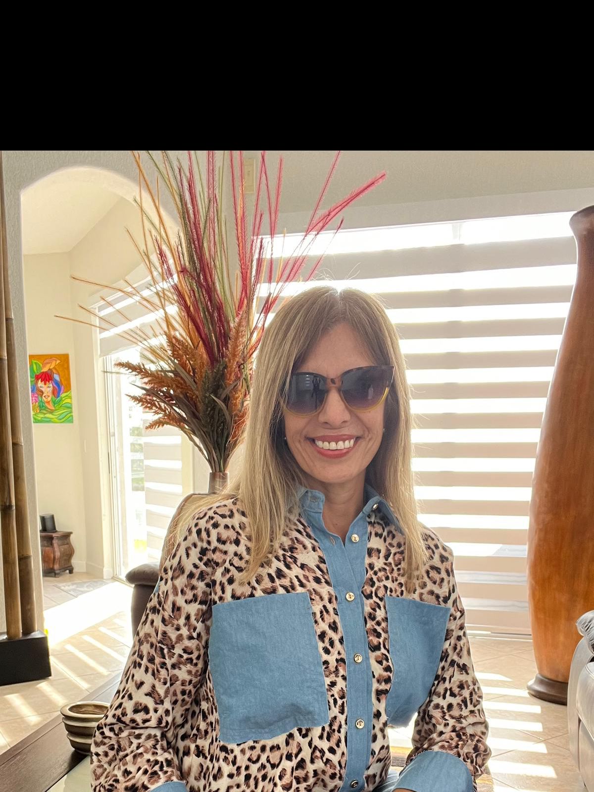 Camisa animal prin y denim