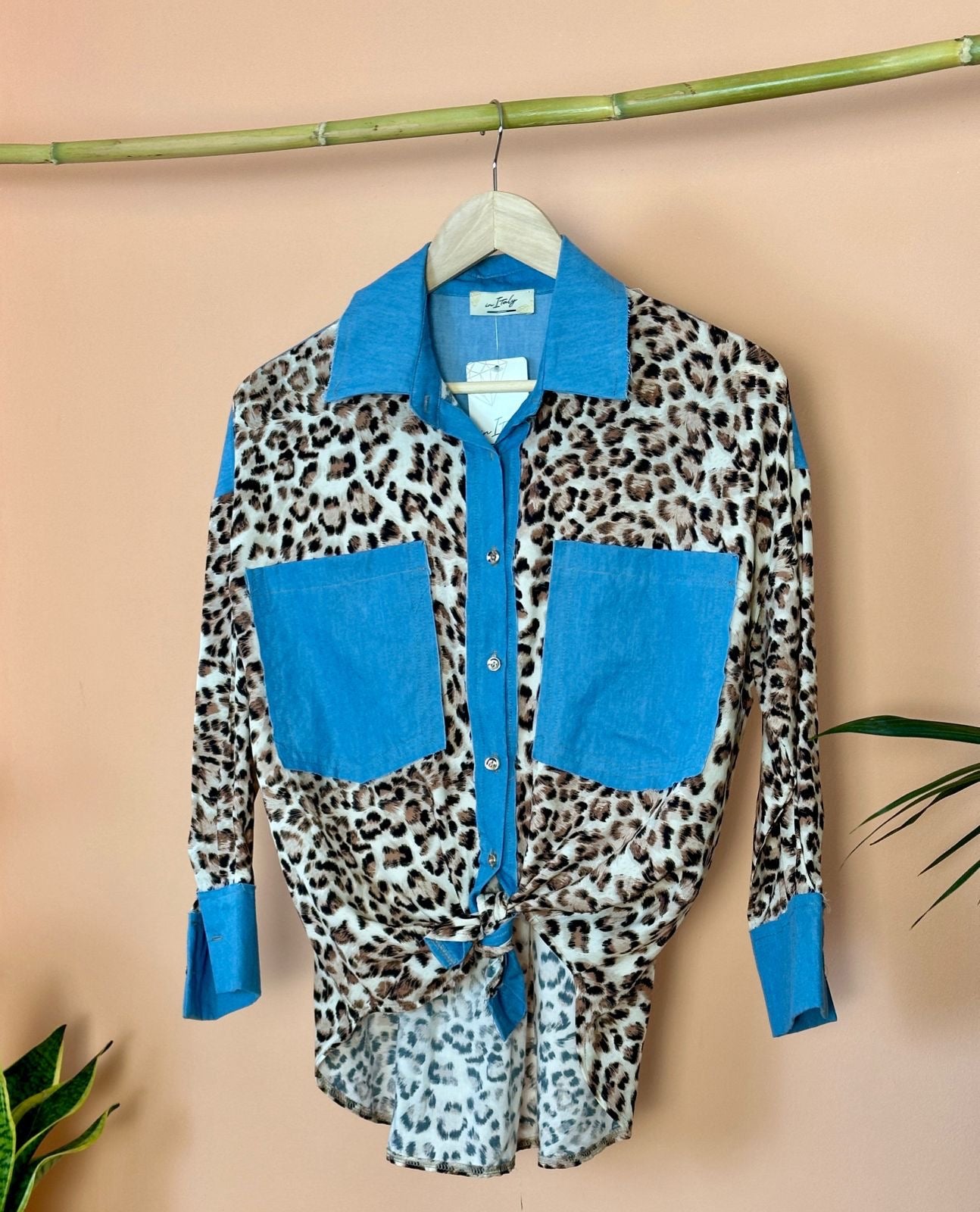 Camisa animal prin y denim