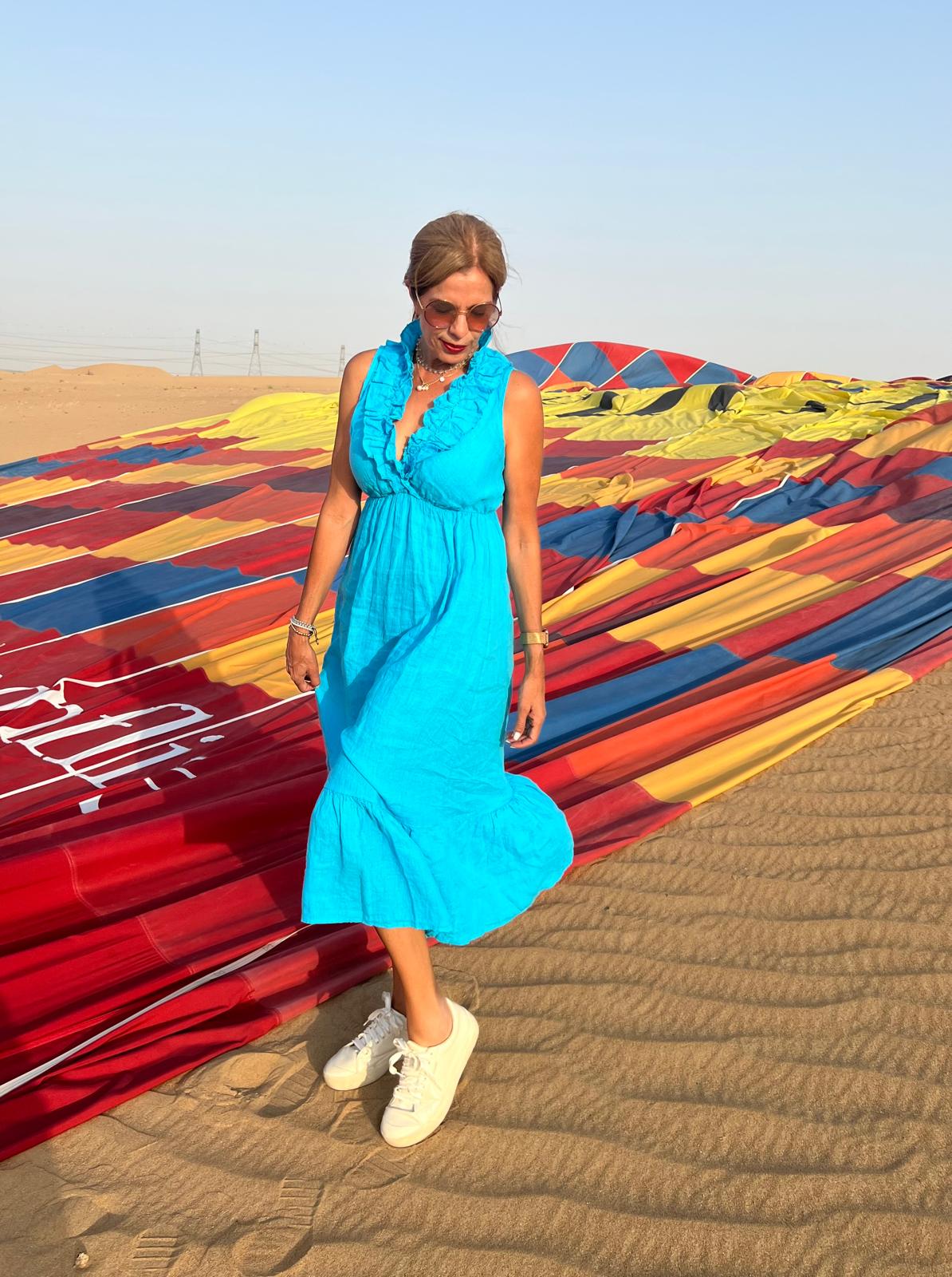 Vestido Aguamarina en Lino