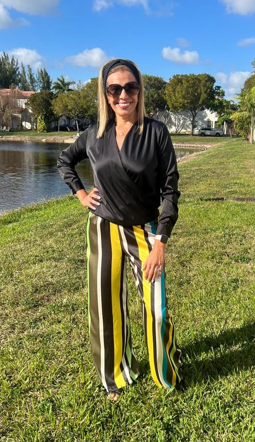 Pants Satinado multicolor