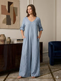 ARELIS LINO JUMPSUIT