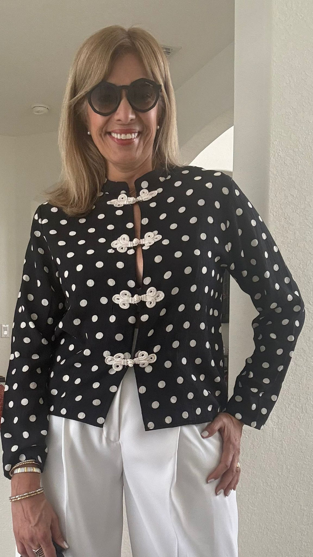 POLKA DOTS BLOUSE
