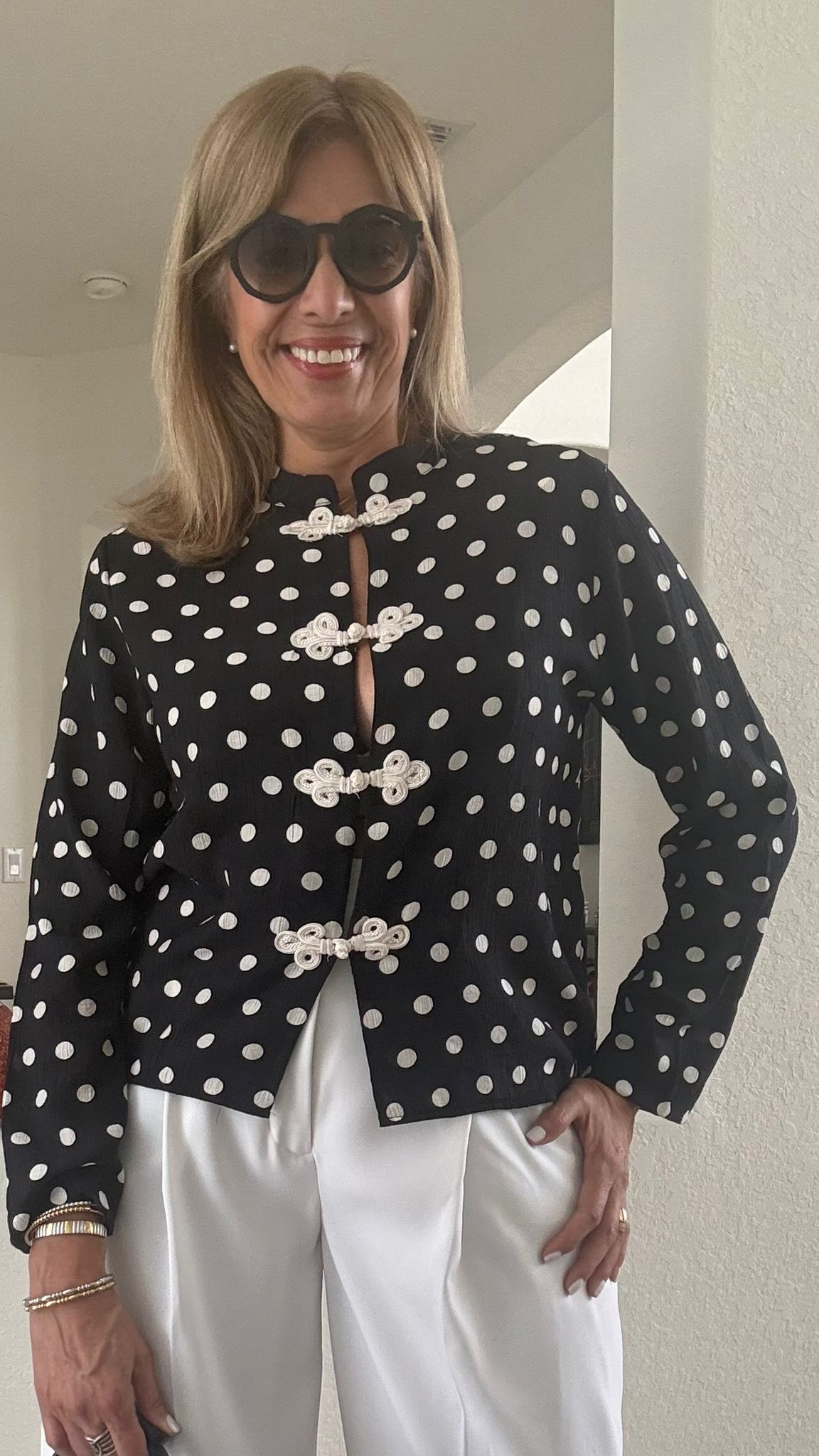 POLKA DOTS BLOUSE