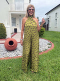 POLKA DOTS GREEN JUMPSUIT