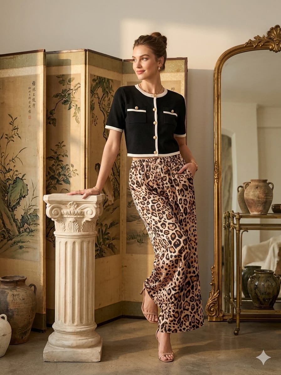 ANIMAL PRINT SKIRT